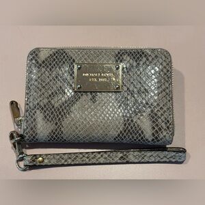 Michael Kors JetSet Snakeskin Wristlet